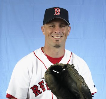 SARASOTA, FL - FEBRUARY 23:  Brian Loyd of the Boston Red Sox poses for a portrait during the Red Sox spring training Media Day on February 23, 2003 at Ed Smith Stadium in Sarasota, Florida. (Photo by Craig Jones/Getty Images)